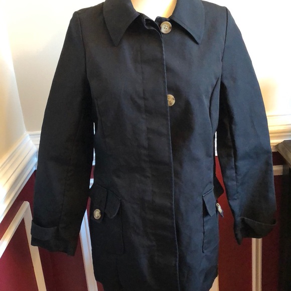 Old Navy Jackets & Blazers - Old Navy black trench style coat size small